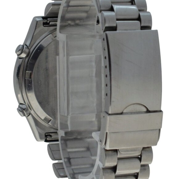 Rare Men's Vintage Seiko 39mm Black Dial Chronograph Quartz Watch Ref 7A28-701A! - Picture 6 of 9